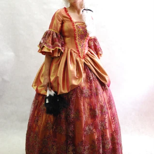 ПЛАТЬЕ (оранжевая тафта)