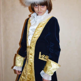 КОСТЮМ ПРИНЦ, ВЕЛЬМОЖА №15 (синий бархат)