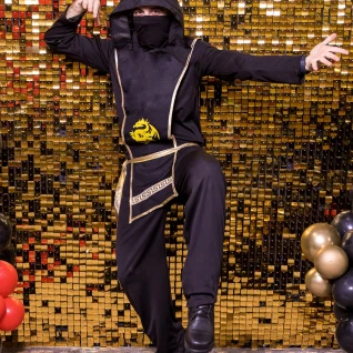 Чёрный ниндзя костюм 