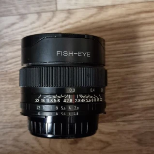Объектив Зенит 16мм f/2.8 Рыбий глаз MFT, Nikon F