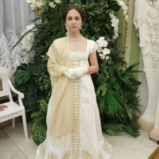 Бальное ампирное платье