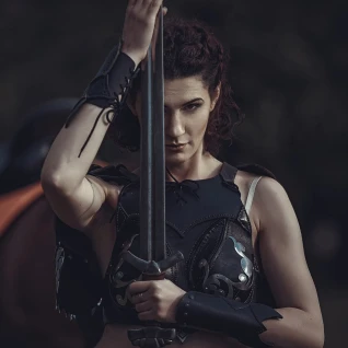 Костюм Кожаный доспех "Леди-Рыцарь"