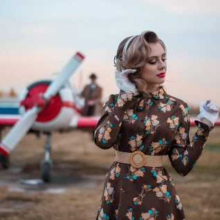 Женский Ретро образ Шик