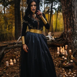 Платье женское «Черная роза»