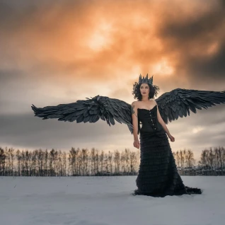 Платье готическое женское