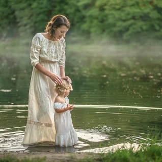 Сорочка женская винтажная «экрю»