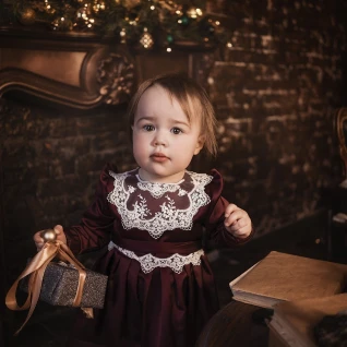 Детское платье «Бордо»