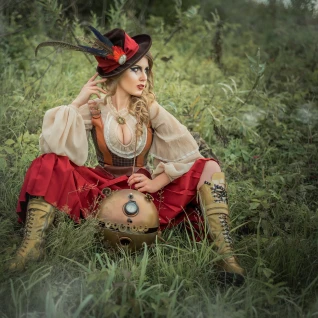 Робот-шар в стиле стимпанк