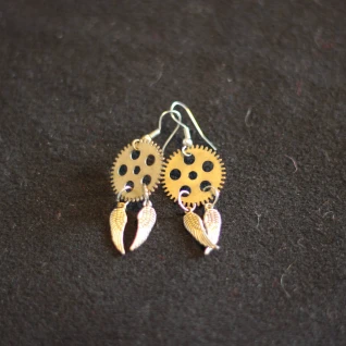 Серьги «Стимпанк»