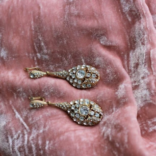 Серьги с кристаллами Сваровски