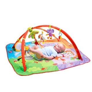 Детский развивающий коврик для малышей "Разноцветное Сафари", Tiny Love.
