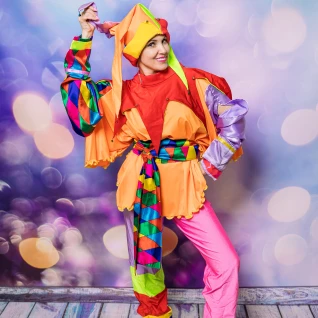 Скоморох русско-народный костюм