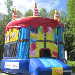 Батут «С Днем рождения»