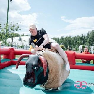 Бык родео (квадратная подушка)