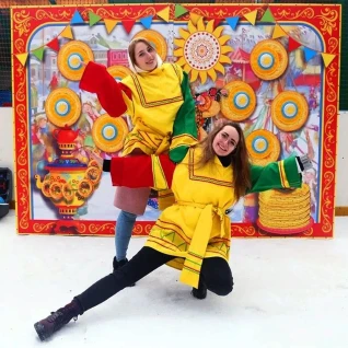 Кнопочный бой Масленица