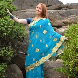 Платье Сари дизайнерское