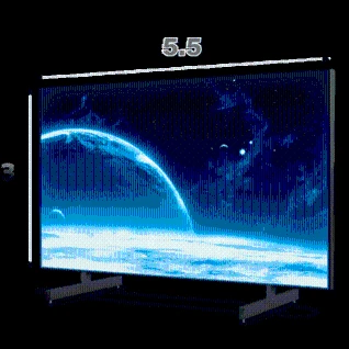 Светодиодный экран 5.5×3 метра
