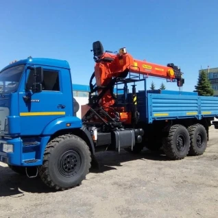 Гидроманипулятор Манипулятор Камаз Вездеход 10 тонн, Стрела вылет 22 м - 7,5 тонн + (автовышка 23 метр) 