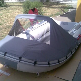 Лодка ПВХ Антей-420 с мотором Suzuki 20л.с. с носовым тентом