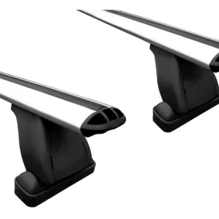 Комплект поперечин (дуг) для автомобиля с гладкой крышей с канавкой для установки багажника