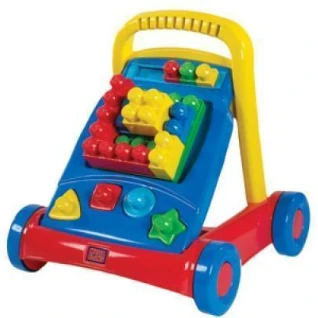 Каталка с конструктором 3-в-1