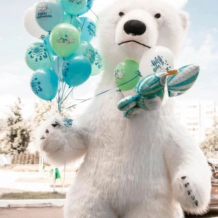 Ростовая кукла надувной мишка 