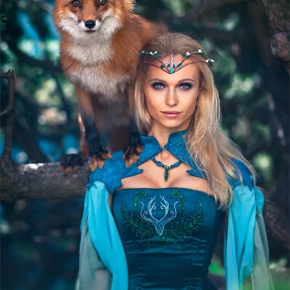 Костюм дриады платье эльфийки лесной царевны