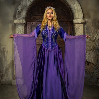 Средневековое платье эльфийское с драконами Дейнерис Игра Престолов