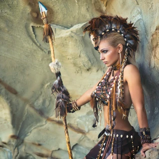 Костюм амазонки дикарки охотницы аборигена шаманки