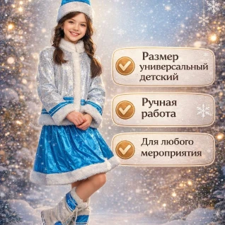 Костюм снегурочки детский 