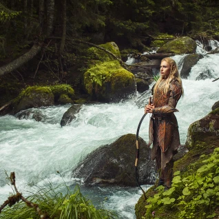 Женский костюм эльфийской лучницы воительницы доспехи Владстелин колец