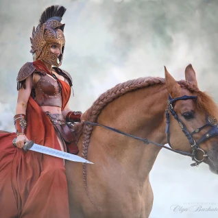 Женский костюм античной богини афины гладиатора легионера амазонки воительницы