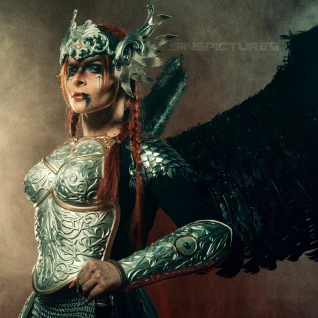 Женский костюм валькирии воительницы богини амазонки королевы черный викинги игра престолов