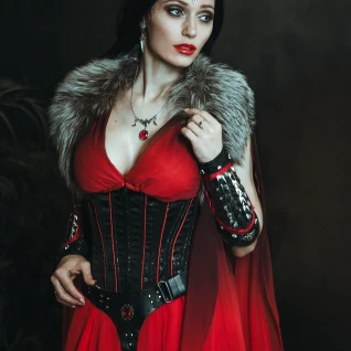 Костюм королевы вампиров кровопицы красной королевы Кровавая Мэри