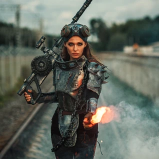 Костюм постапокалипсис косплэй доспехи фоллаут Follaut  женский