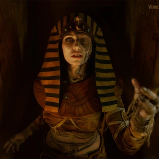 Женский египетский костюм мумии Клеопатры фараона на хэллоуин