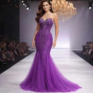 Платье вечернее Jovani фиолетовое
