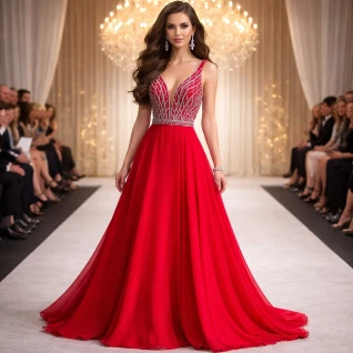 Платье пышное со стразами Queen