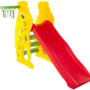 Детская горка «Заяц» с баскетбольным кольцом