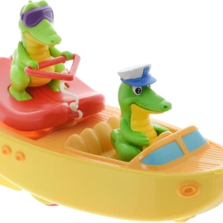 Игрушка для купания «Крокодил на лодке»