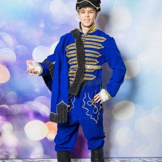 Гусар синий костюм 