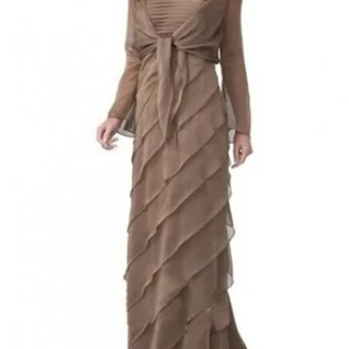 Платье вечернее Shutter Pleat Dress Caramel P 44 размер 
