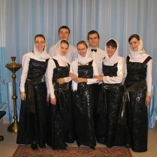 Концертный сарафан из черной парчи, 2 штуки