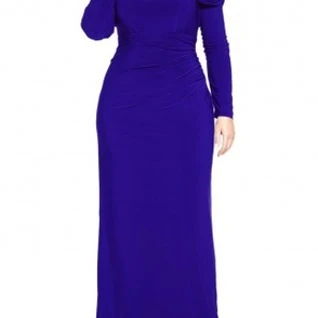 Платье XSCAPE Blue Rushed Gown+