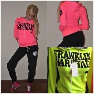 Спортивный костюм женский неоновый розовый черный кофта штаны