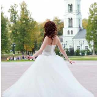 Пышное свадебное платье