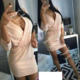 Персиковое яркое мини платье короткое розовое коктейльное