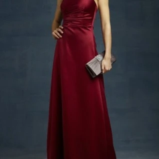 Платье ABS by Allen Schwartz Burgundy satin evening gown Размер 48