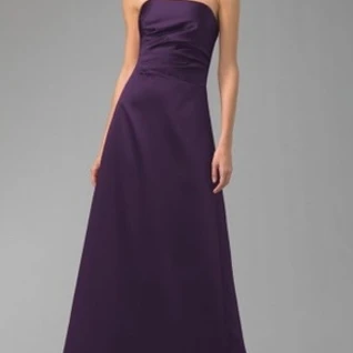 Платье ABS by Allen Schwartz Chokolat/Purple  satin evening gown Размер 42
