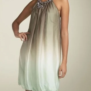 Платье ABS by Allen Schwartz Green Ombre Dress Размер 42